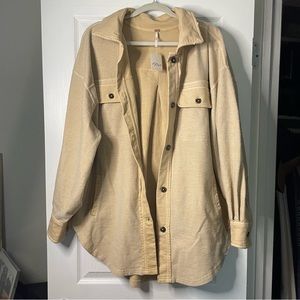 Free People Ruby Jacket In Mustard Seed Size Large NWT